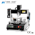 Thread coating machine for inside thread glue dispenser